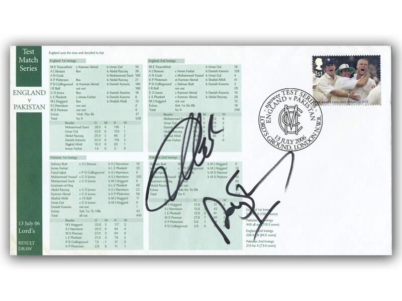 Andrew Strauss signed 2006 England v Pakistan cover
