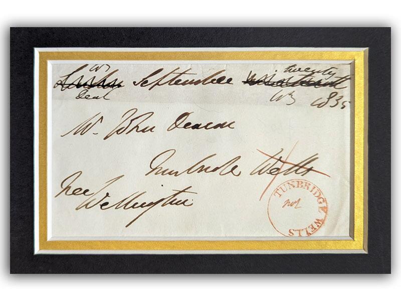 Duke of Wellington, Arthur Wellesley signed 1835 freefront