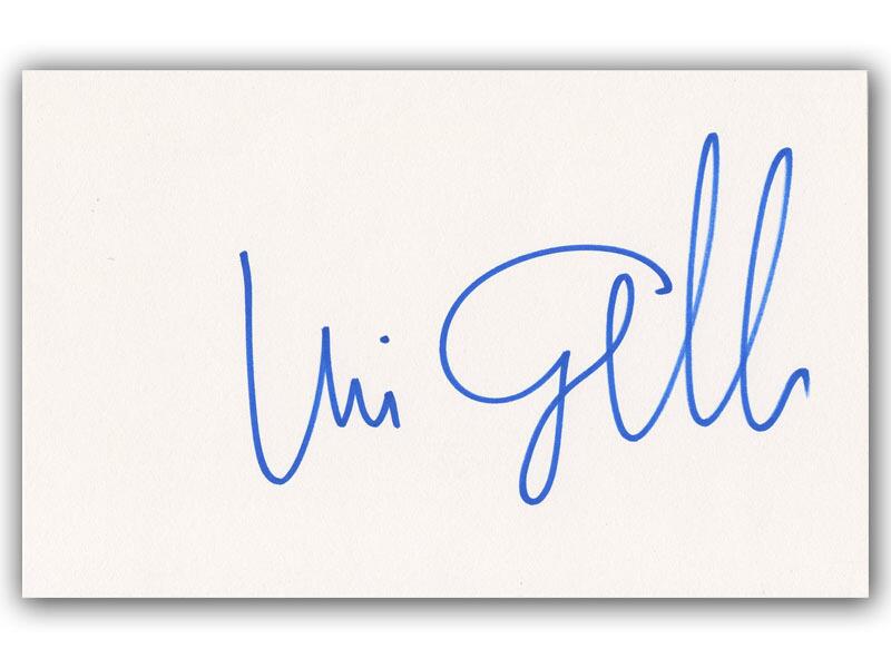 Uri Geller signed piece