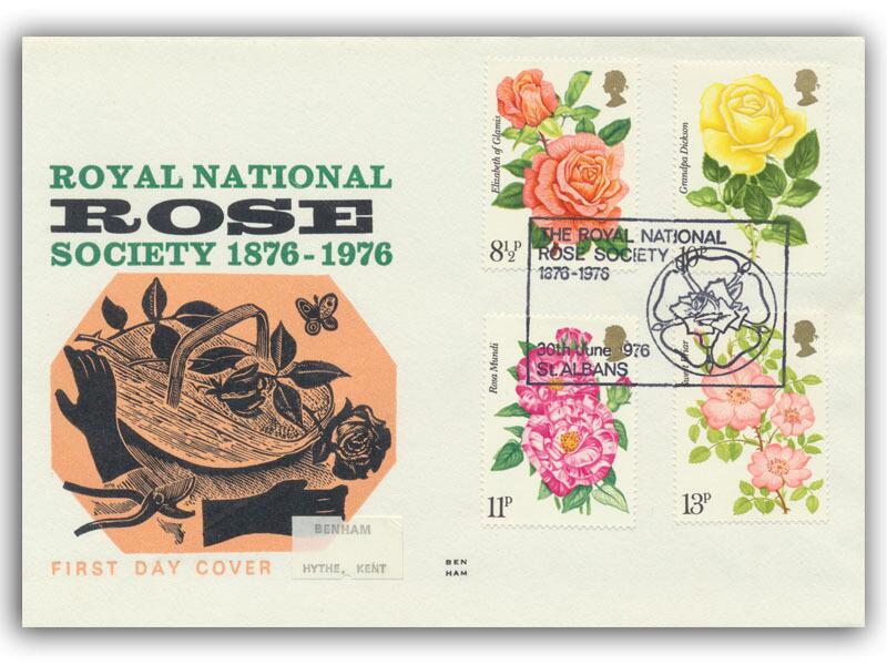 1976 Roses, St Albans Royal Society, Benham Engraved