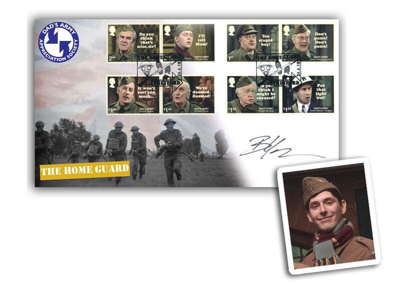 Dad's Army Stamps Cover Signed Blake Harrison