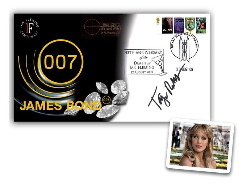 James Bond 2008, signed Tanya Roberts 'Stacey Sutton'