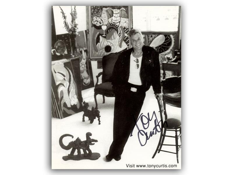 Tony Curtis signed 8x10” photo