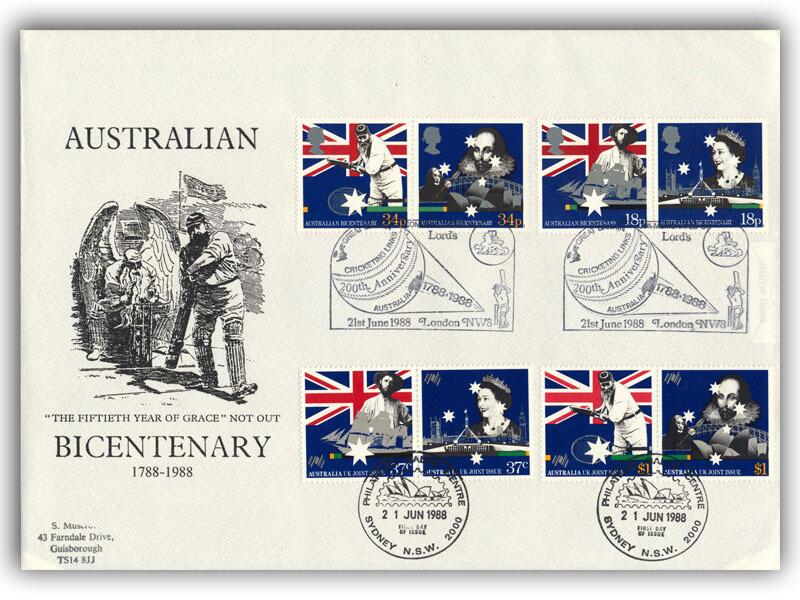 1988 Australian Bicentenary, Australia & GB double
