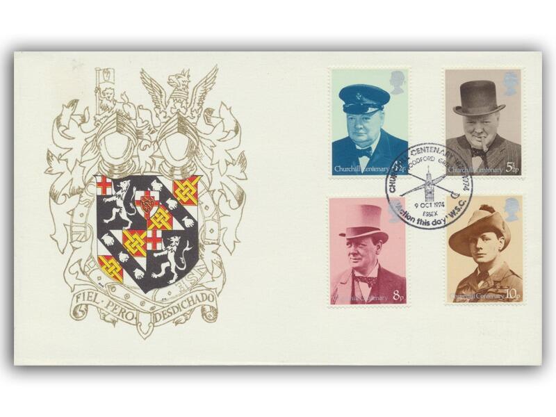 1974 Churchill, Woodford Green postmark