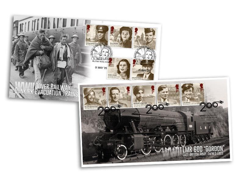 WWII Stories Railway First Day Cover Pair – Dover & LMR600 ‘Gordon’