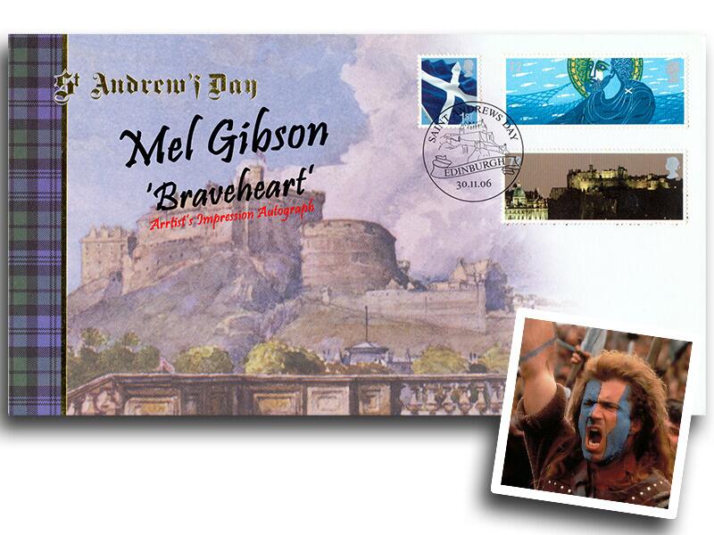 Mel Gibson 'Braveheart' signed, Celebrating Scotland St Andrew's Day