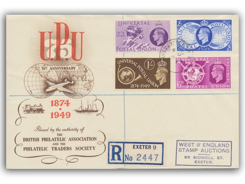 1949 Universal Postal Union, St James CDS