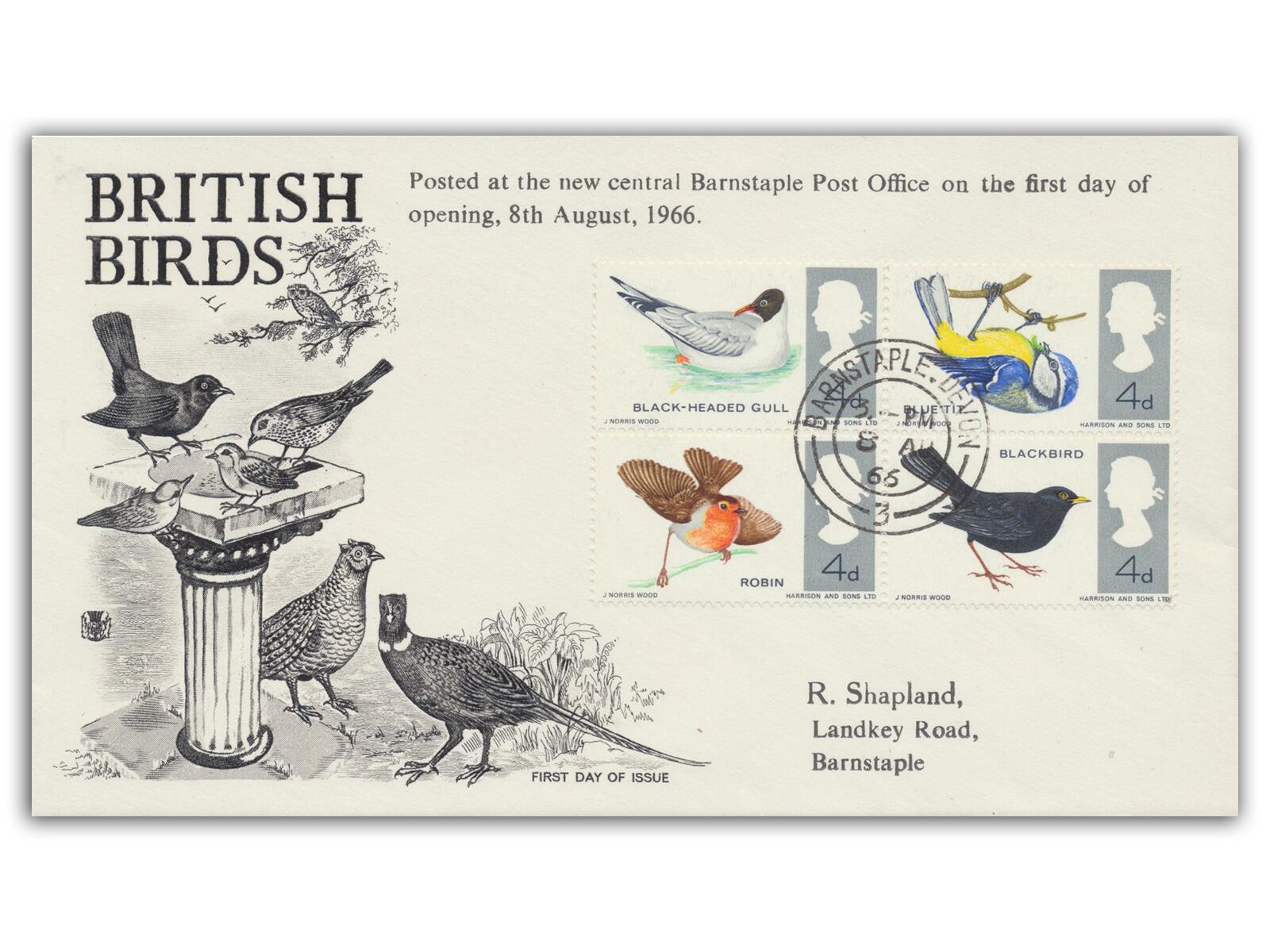 1966 Birds, ordinary, Barnstaple CDS