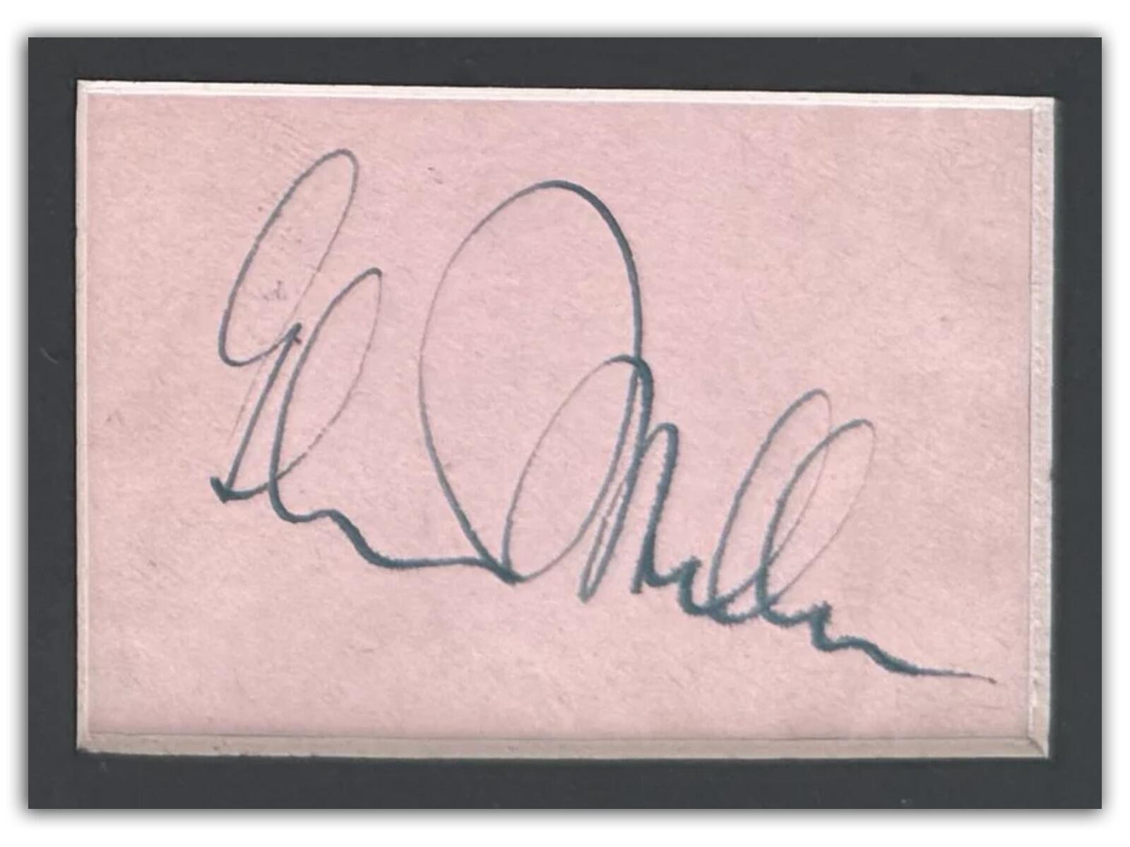 Glenn Miller Autograph | Framed Collectable