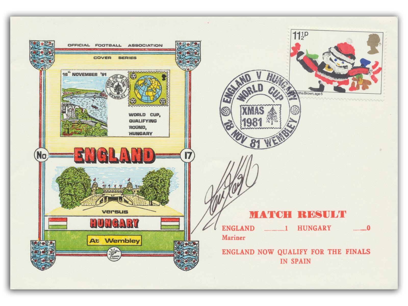 Kevin Keegan Autograph | England v Hungary
