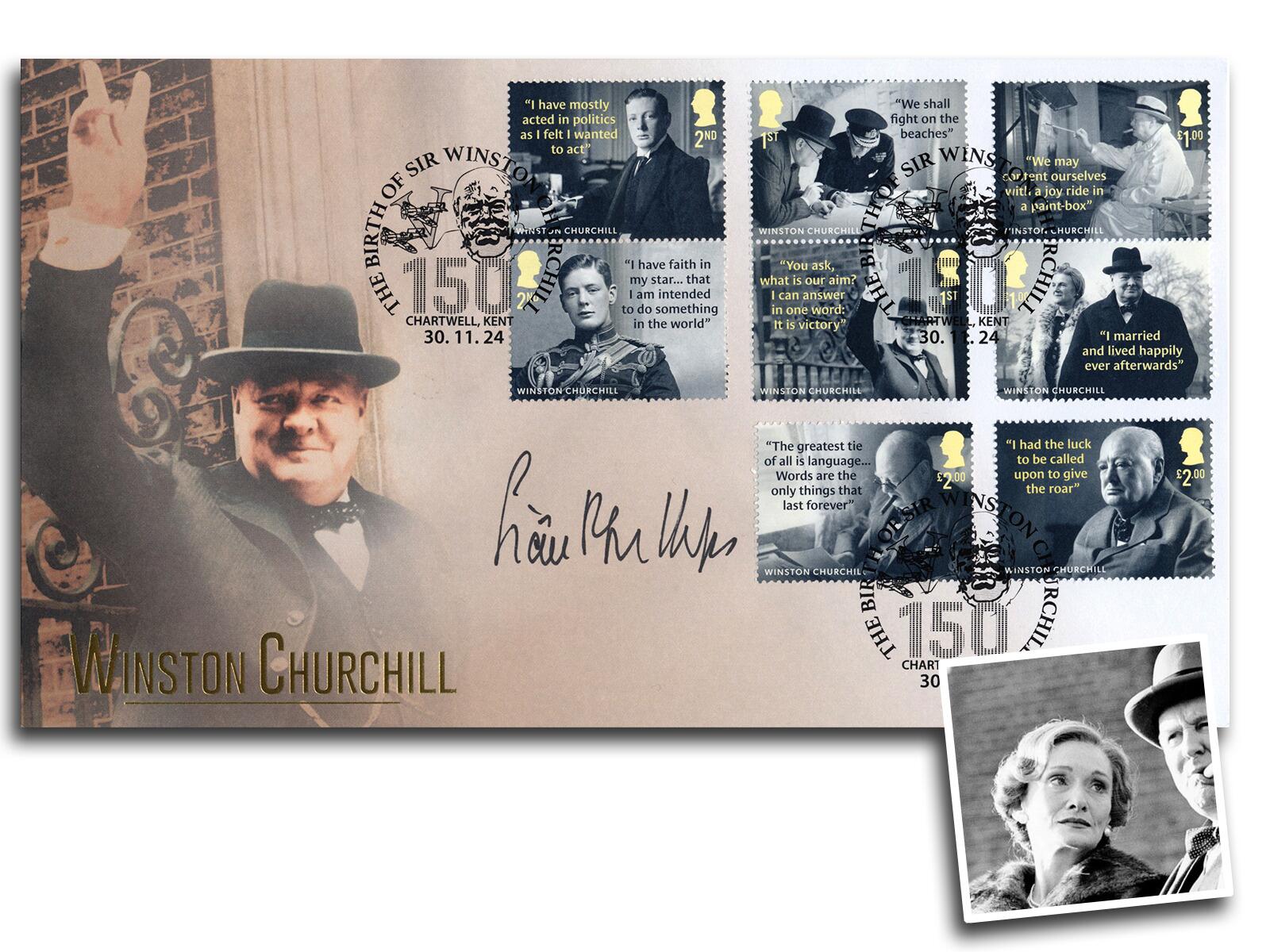 Winston Churchill 150 | Signed Dame Sian Phillips 'Clementine Churchill'