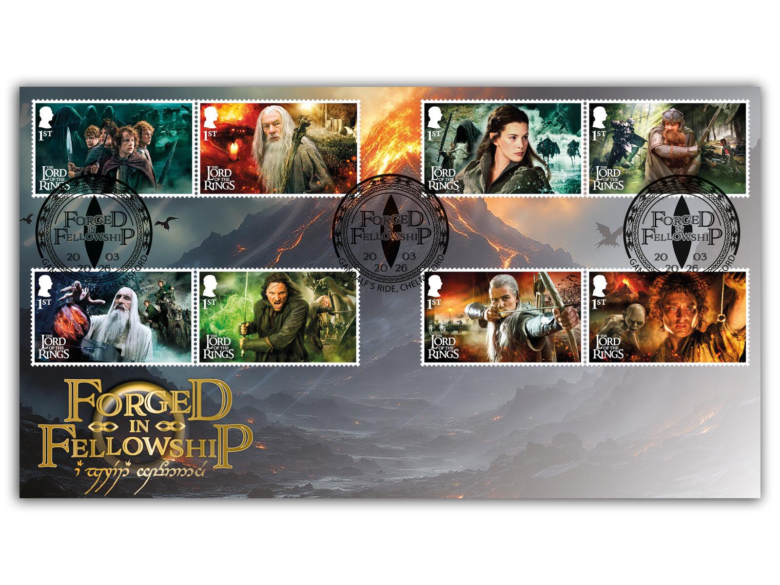 Lord of the Rings, LOTR, Lord of the Rings collectibles, Lord of the Rings signed coa, Lord of the Rings memorabilia, Lord of the Rings stamps