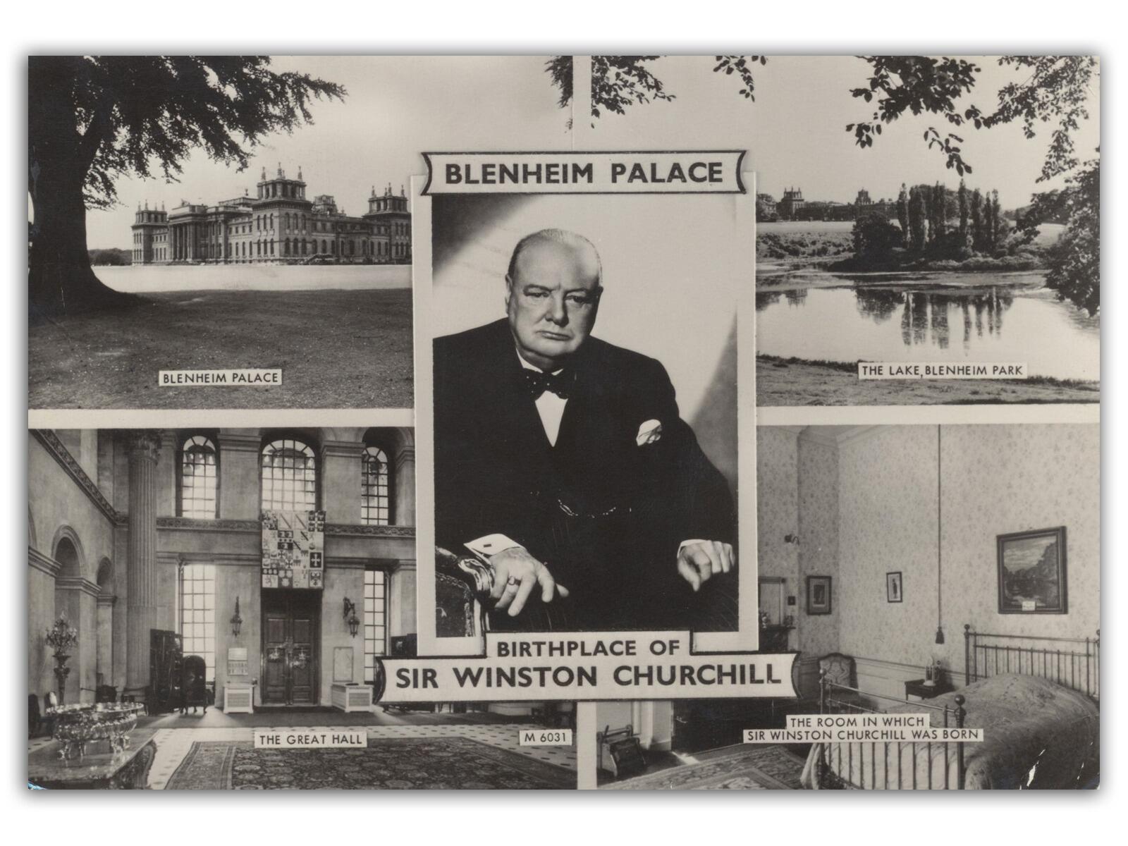 1965 Winston Churchill, Blenheim Palace Valentine’s postcard