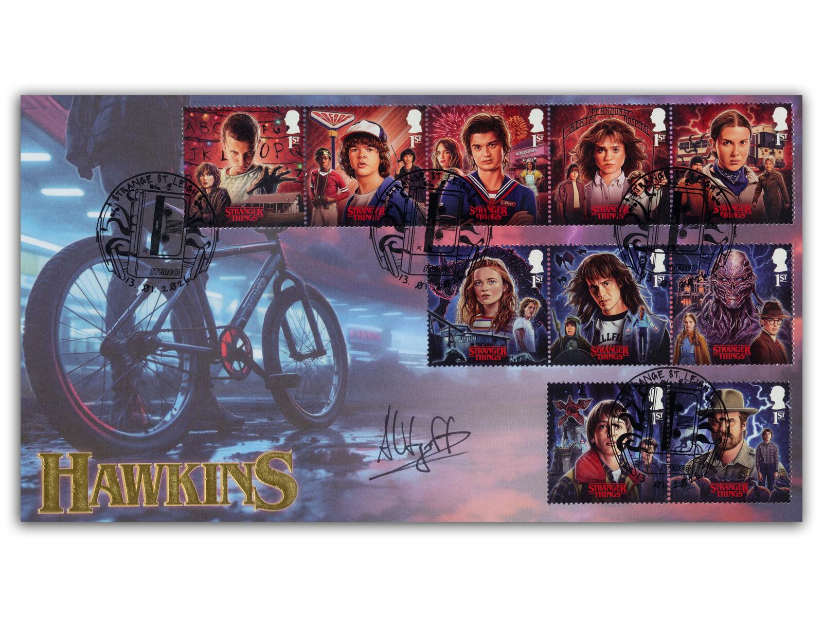 Alec Utgoff 'Dr Alexei' Autographed Stranger Things Stamps