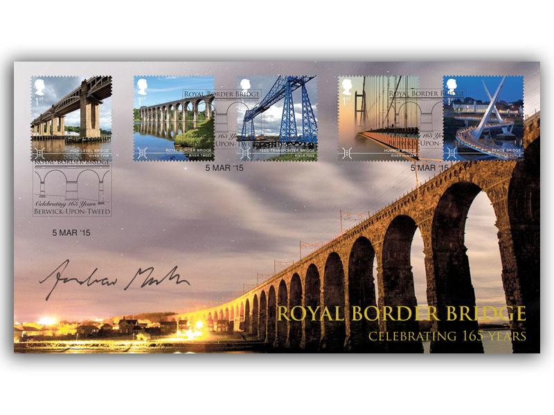 Royal Border Bridge, signed by Andrew Martin