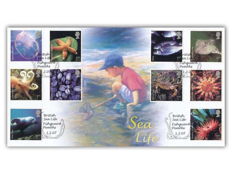 Sea Life Stamp Cover
