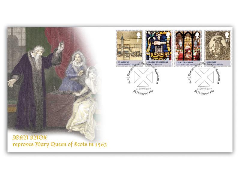 House of Stewart - John Knox Stamps from Miniature Sheet Cover