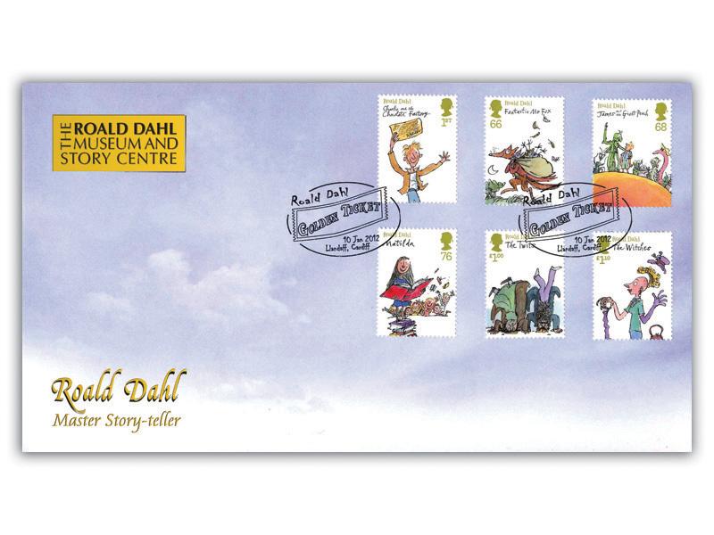 Roald Dahl Museum Stamps on our Miniature Sheet Cover