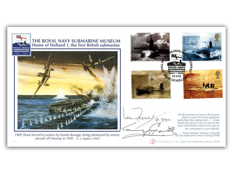Centenary of Royal Navy Submarine Service, signed by Thomas Gould VC & Ian Fraser VC