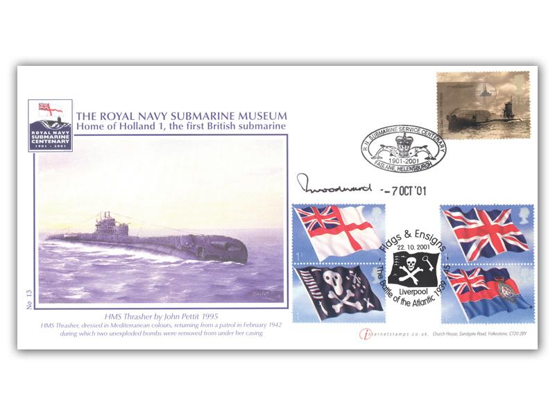 Royal Navy Submarine Museum, signed Admiral Sandy Woodward