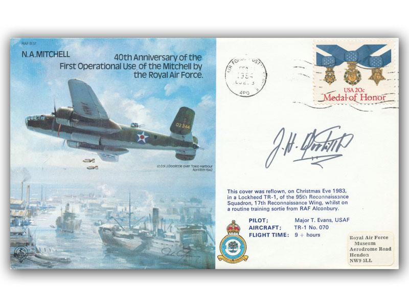Jimmy Doolittle signed 1983 Mitchell Bomber cover