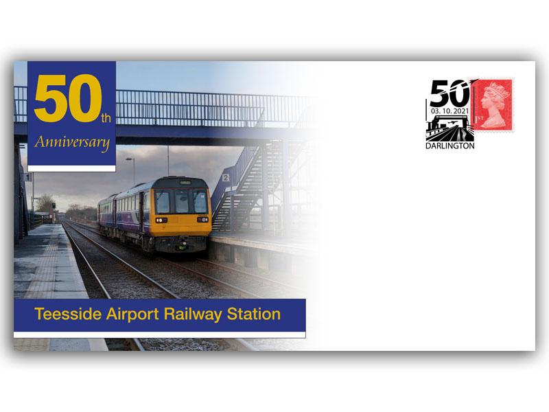 Teesside Airport Railway Station 50th Anniversary