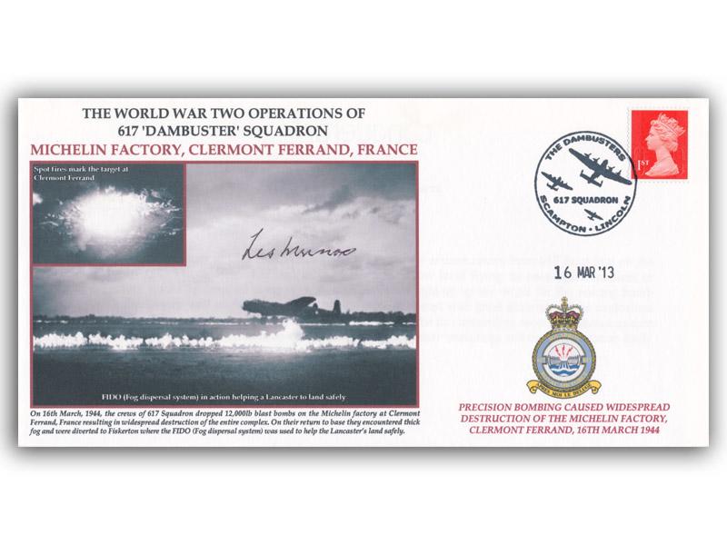 Les Munro signed 2013 Dambusters cover