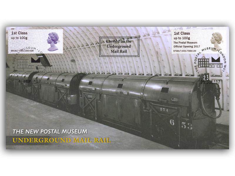 New Postal Museum Underground Mail Rail carried cover