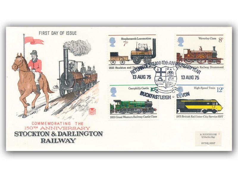 1975 Railway, Buckfastleigh postmark
