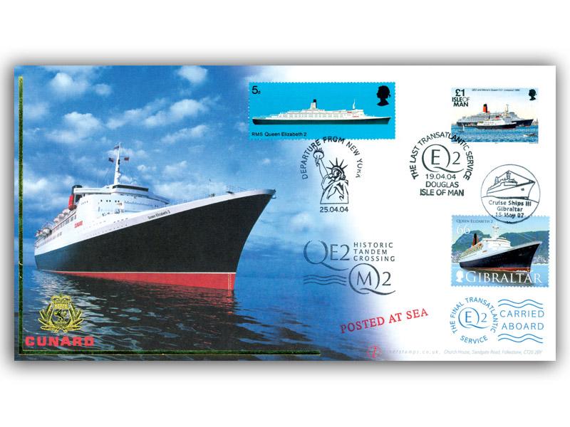 Queen Elizabeth 2 Maiden Transatlantic Voyage, Gibraltar Stamp