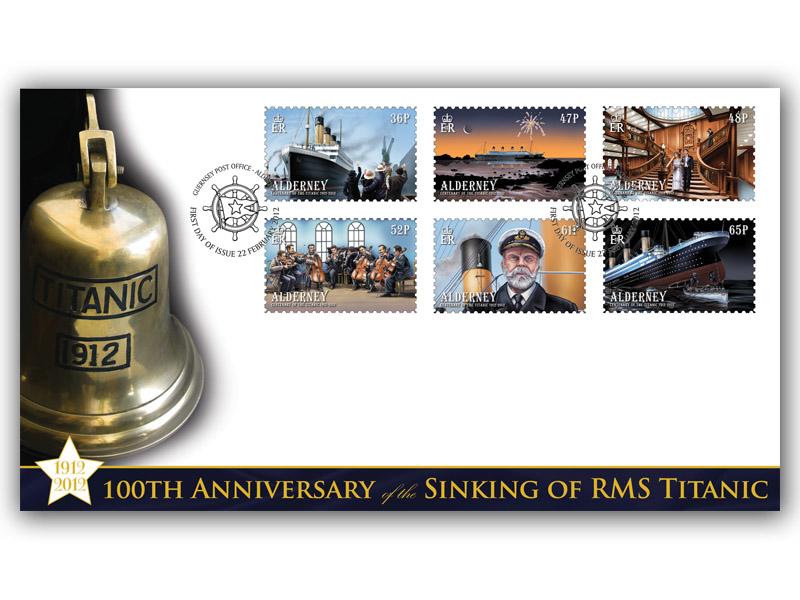 Titanic Centenary Alderney Stamps Cover
