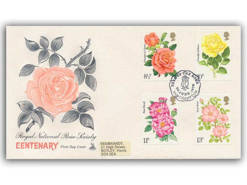 1976 Roses, Northampton postmark