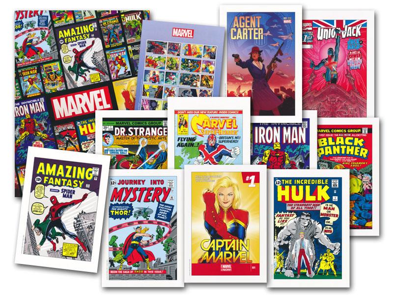Marvel Classic Comics - Ten A4 Souvenir Poster Set