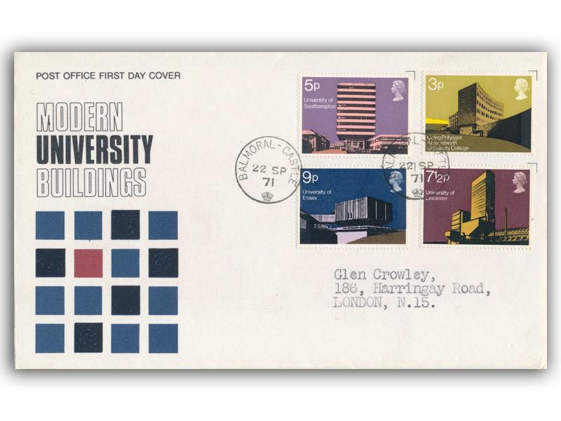 1971 Universities, Balmoral Castle CDS