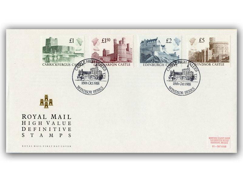 1988 Castle High Values, Windsor Postmark