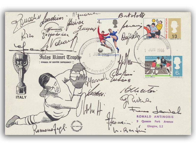 1966 World Cup, Italy Team Signed