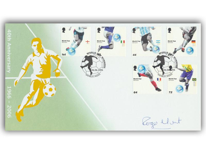 Roger Hunt signed 2006 World Cup cover