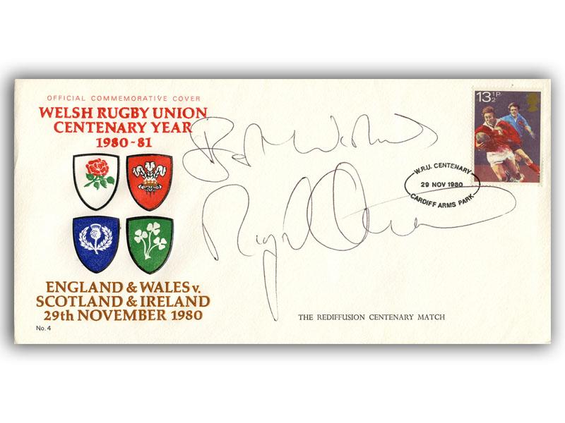 Nigel Owens signed 1980 Sport, Welsh Rugby Union Centenary cover