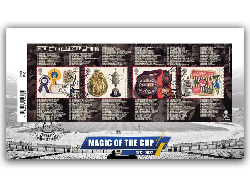FA Cup 150 Barcoded Miniature Sheet cover