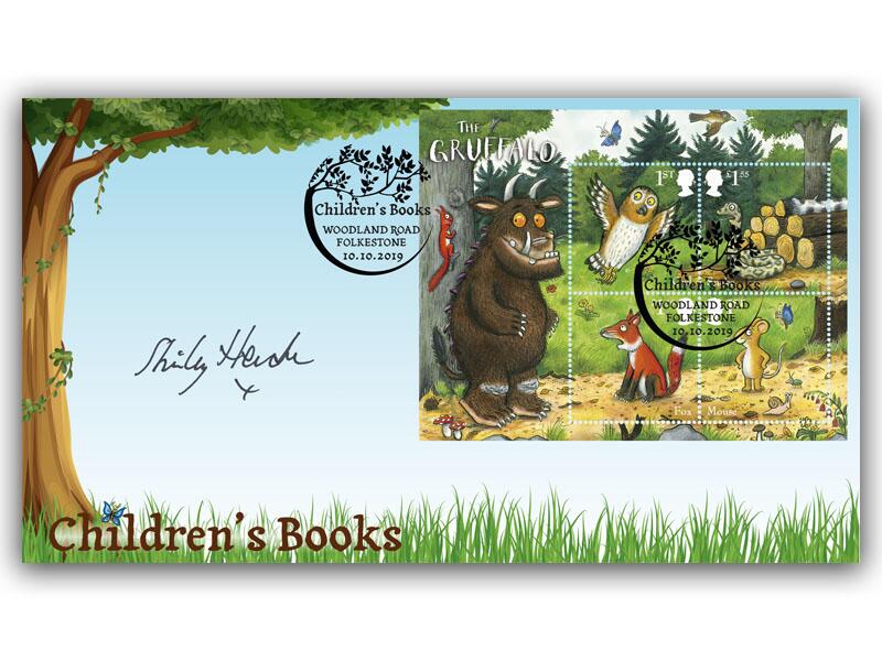 The Gruffalo Miniature Sheet Cover signed by Shirley Henderson