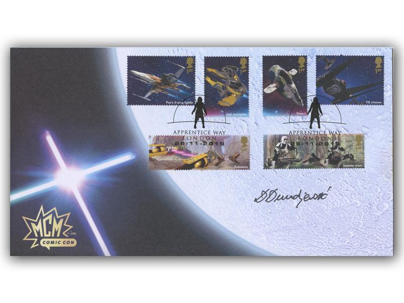 Star Wars Miniature Sheet, signed C-3PO Engineer