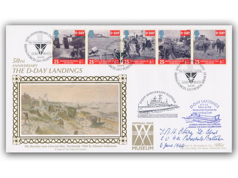 Terence Otway signed 1994 D-Day cover