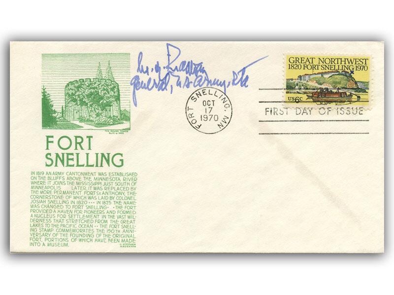 Matthew Ridgway signed 1980 Fort Snelling cover