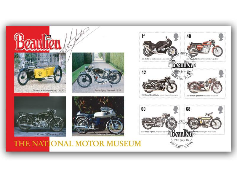 British Motorcycles - National Motor Museum, signed John Surtees
