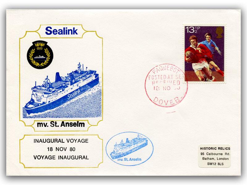 1980 Sealink, St Anselm maiden voyage