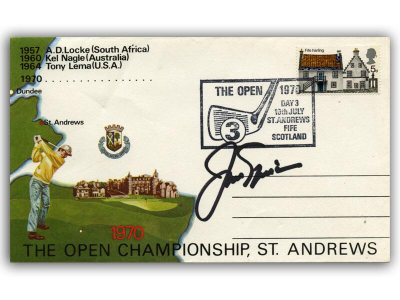 Jack Nicklaus signed 1970 Open cover