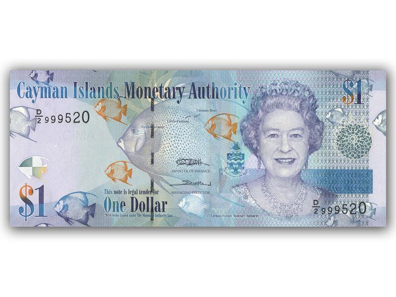 2010 Cayman Islands Fish $1 banknote