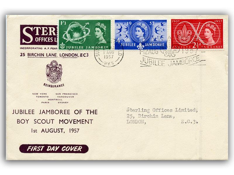 1957 Scouts, Jubilee Jamboree, Sterling Offices