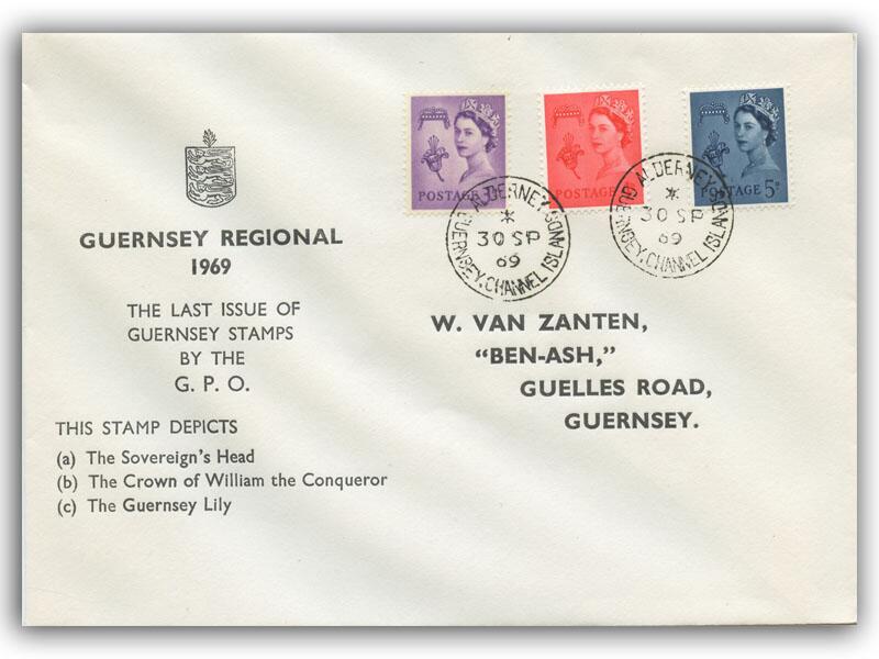1969 GPO Guernsey Stamps Last Day